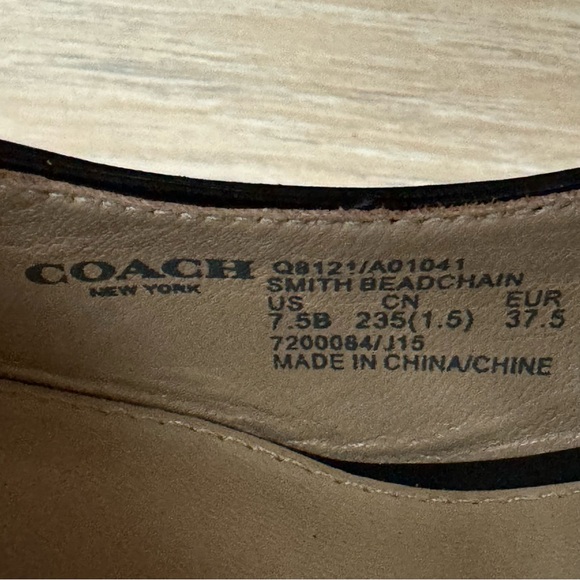 Coach Smith Beadchain Leather Pumps - Picture 2 of 16